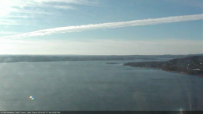 Lake Travis webcam, February 17, 2019 3:35 PM CT