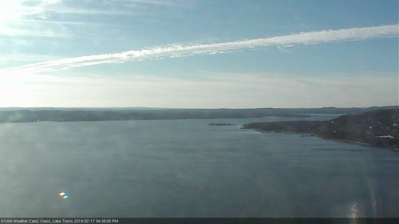 Lake Travis webcam, February 17, 2019 3:40 PM CT
