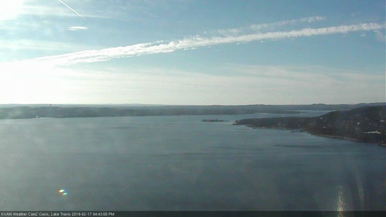 Lake Travis webcam, February 17, 2019 3:45 PM CT