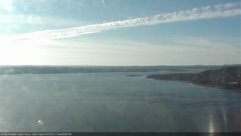 Lake Travis webcam, February 17, 2019 3:50 PM CT