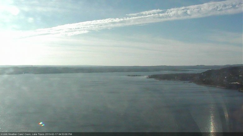 Lake Travis webcam, February 17, 2019 3:55 PM CT