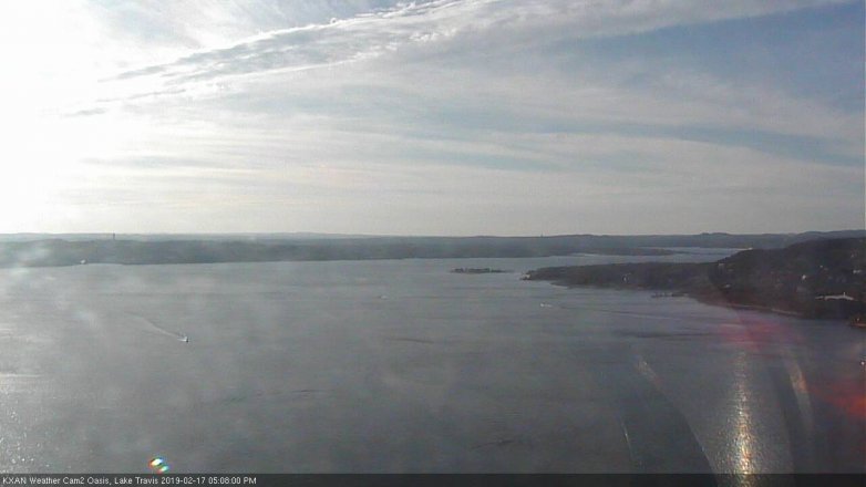 Lake Travis webcam, February 17, 2019 4:10 PM CT