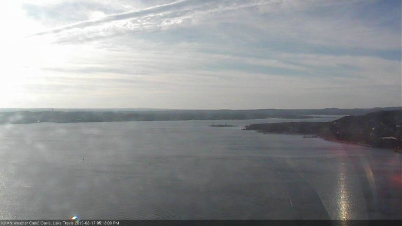 Lake Travis webcam, February 17, 2019 4:15 PM CT