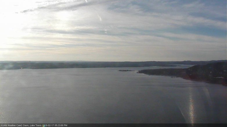 Lake Travis webcam, February 17, 2019 4:25 PM CT
