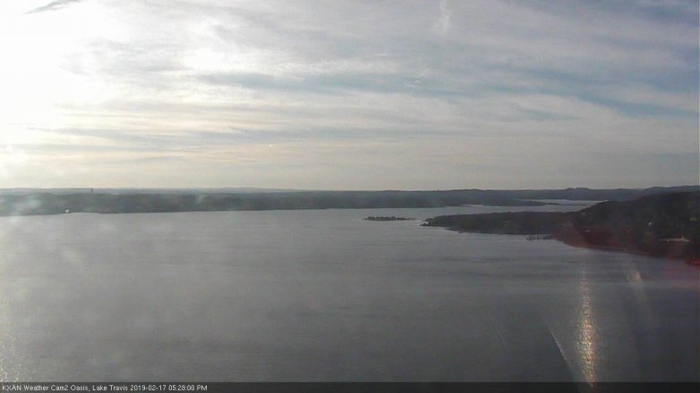 Lake Travis webcam, February 17, 2019 4:30 PM CT