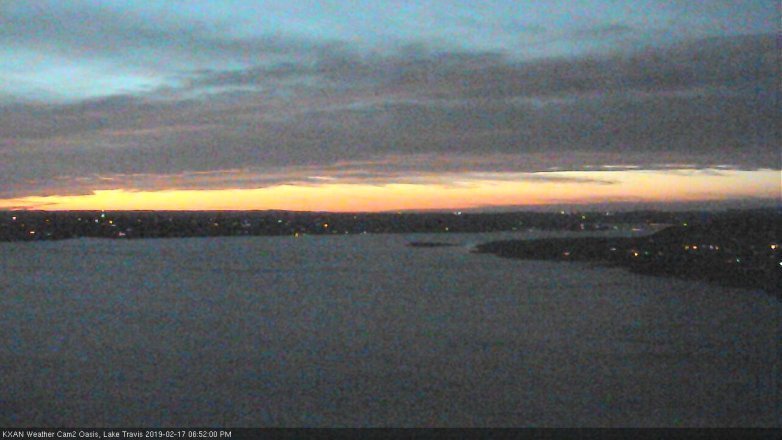 Lake Travis webcam, February 17, 2019 5:55 PM CT