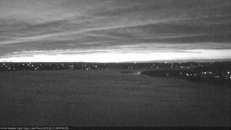 Lake Travis webcam, February 17, 2019 6:00 PM CT