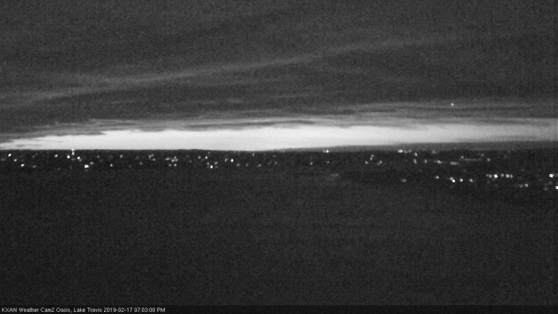 Lake Travis webcam, February 17, 2019 6:05 PM CT