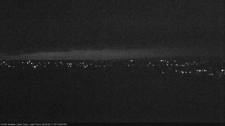 Lake Travis webcam, February 17, 2019 6:20 PM CT