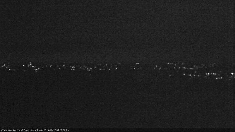 Lake Travis webcam, February 17, 2019 6:30 PM CT