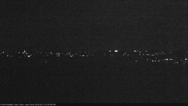 Lake Travis webcam, February 17, 2019 6:50 PM CT
