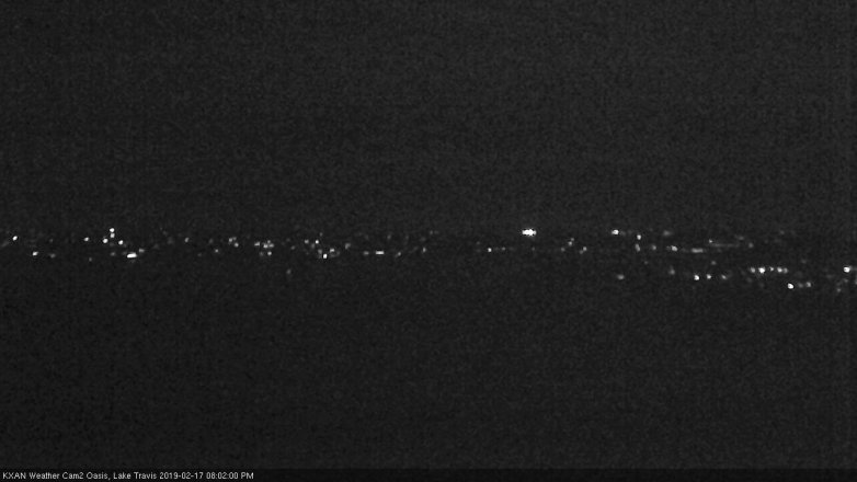 Lake Travis webcam, February 17, 2019 7:05 PM CT