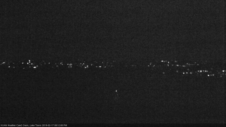 Lake Travis webcam, February 17, 2019 7:15 PM CT