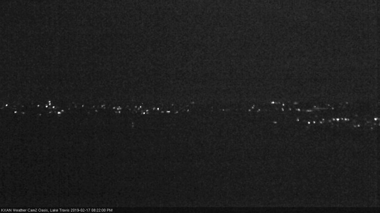 Lake Travis webcam, February 17, 2019 7:25 PM CT