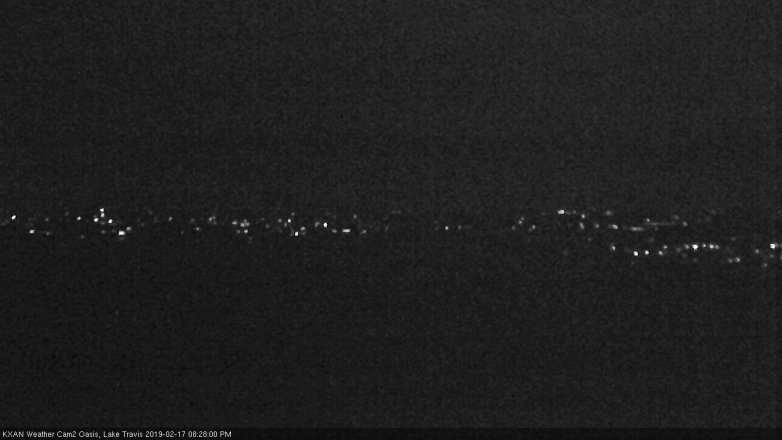 Lake Travis webcam, February 17, 2019 7:30 PM CT