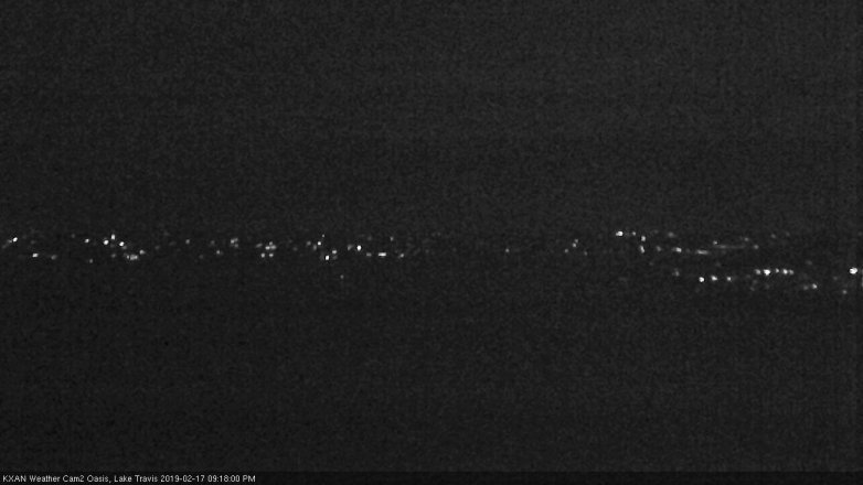 Lake Travis webcam, February 17, 2019 8:20 PM CT