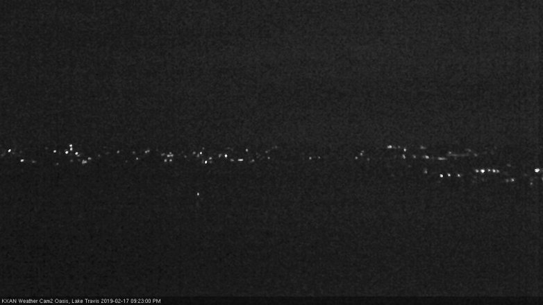 Lake Travis webcam, February 17, 2019 8:25 PM CT