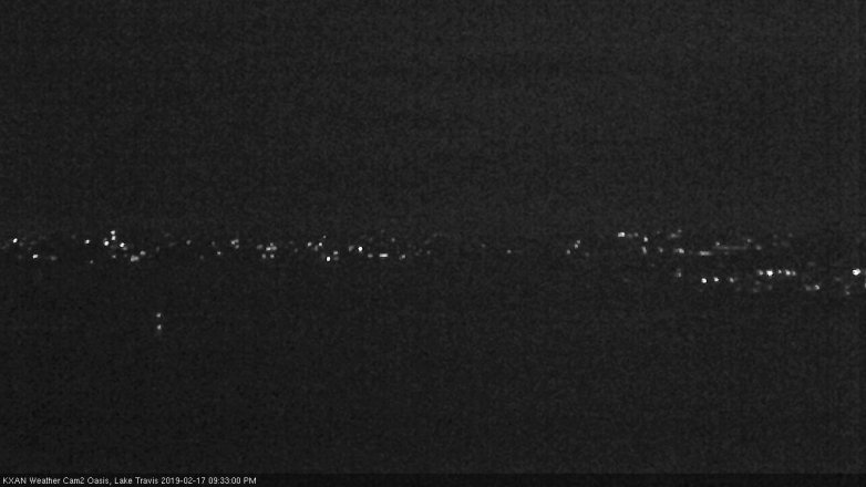 Lake Travis webcam, February 17, 2019 8:35 PM CT