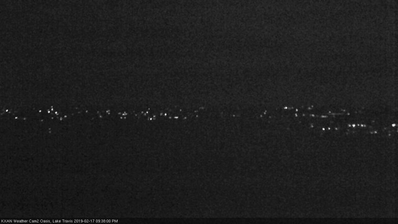 Lake Travis webcam, February 17, 2019 8:40 PM CT