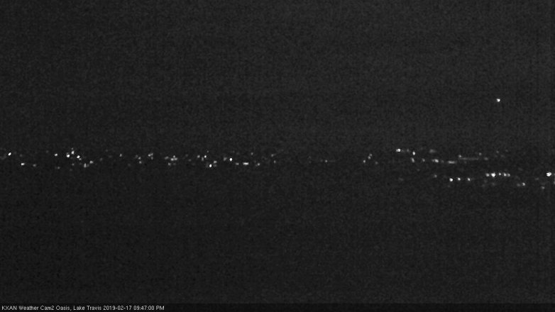 Lake Travis webcam, February 17, 2019 8:50 PM CT