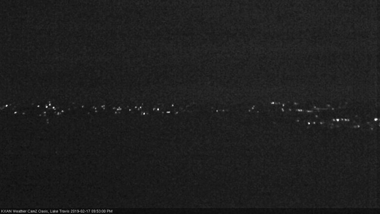 Lake Travis webcam, February 17, 2019 8:55 PM CT