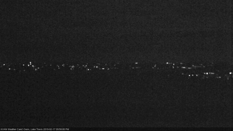 Lake Travis webcam, February 17, 2019 9:00 PM CT