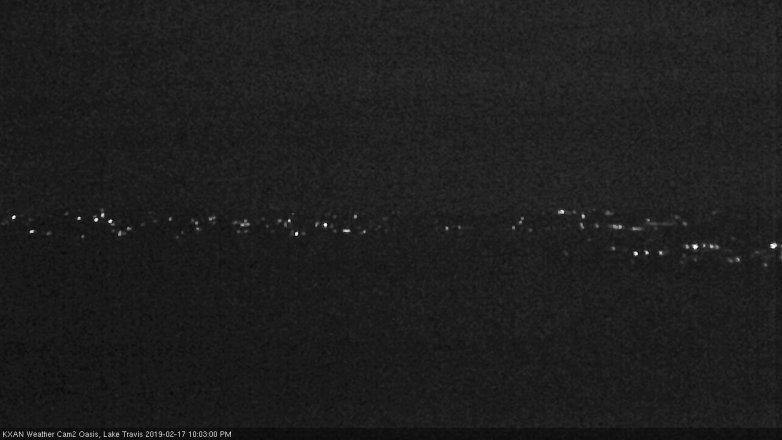 Lake Travis webcam, February 17, 2019 9:05 PM CT