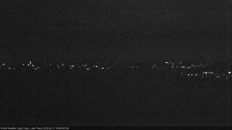 Lake Travis webcam, February 17, 2019 9:10 PM CT