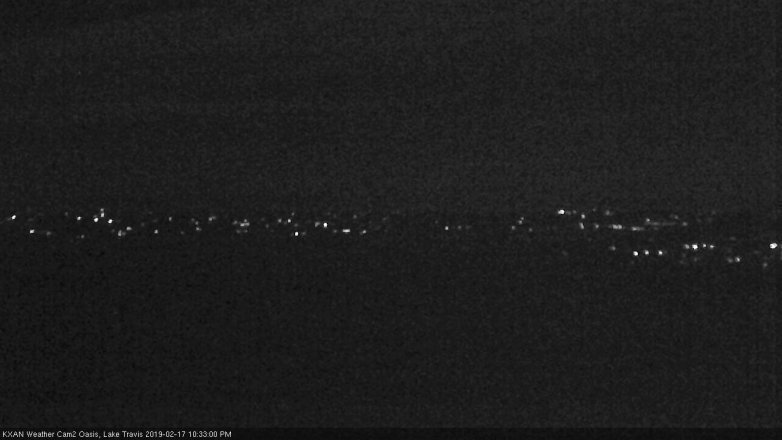 Lake Travis webcam, February 17, 2019 9:35 PM CT