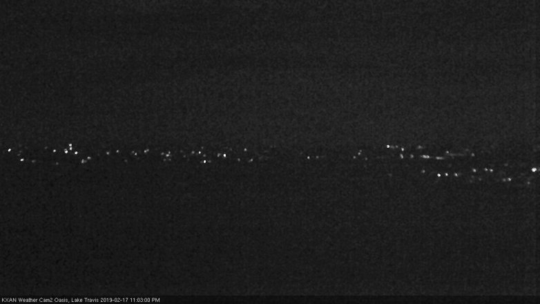 Lake Travis webcam, February 17, 2019 10:05 PM CT