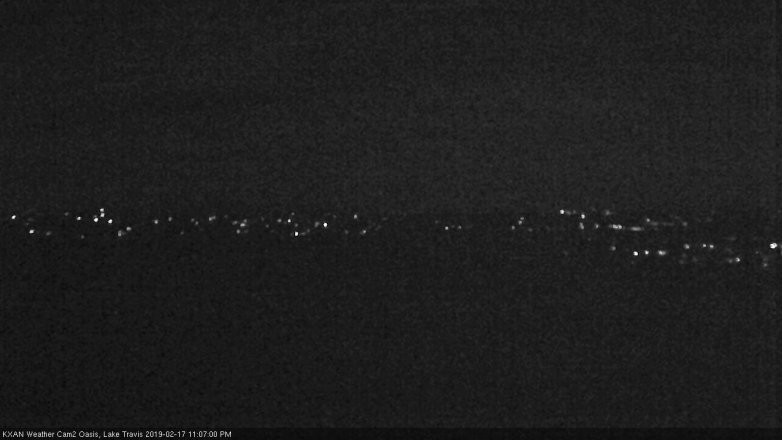 Lake Travis webcam, February 17, 2019 10:10 PM CT