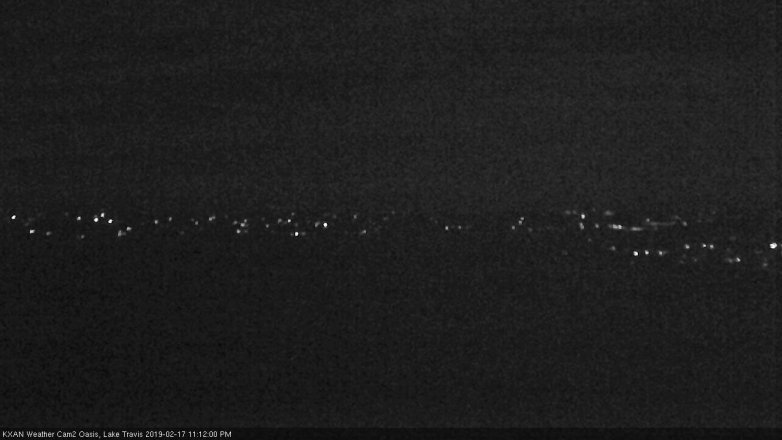Lake Travis webcam, February 17, 2019 10:15 PM CT