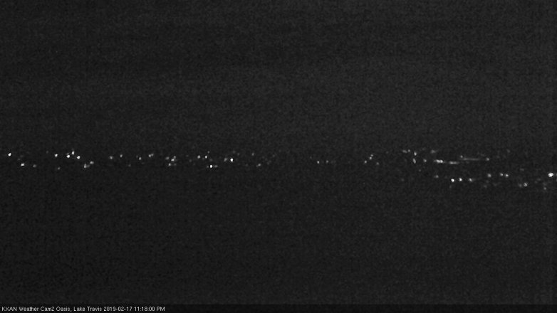 Lake Travis webcam, February 17, 2019 10:20 PM CT