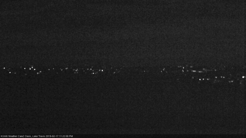 Lake Travis webcam, February 17, 2019 10:25 PM CT