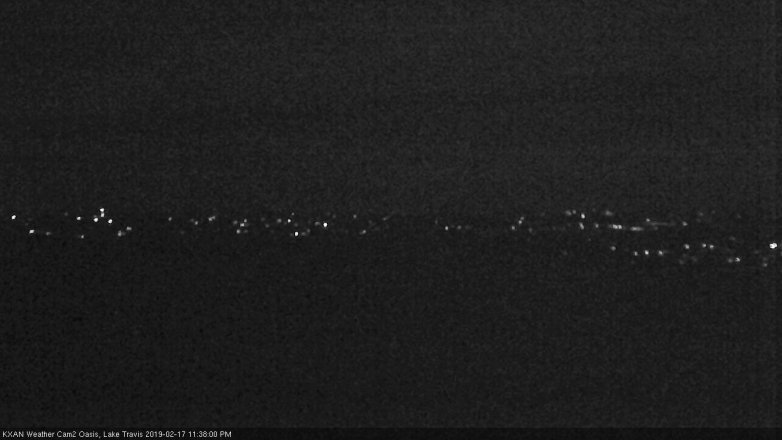 Lake Travis webcam, February 17, 2019 10:40 PM CT