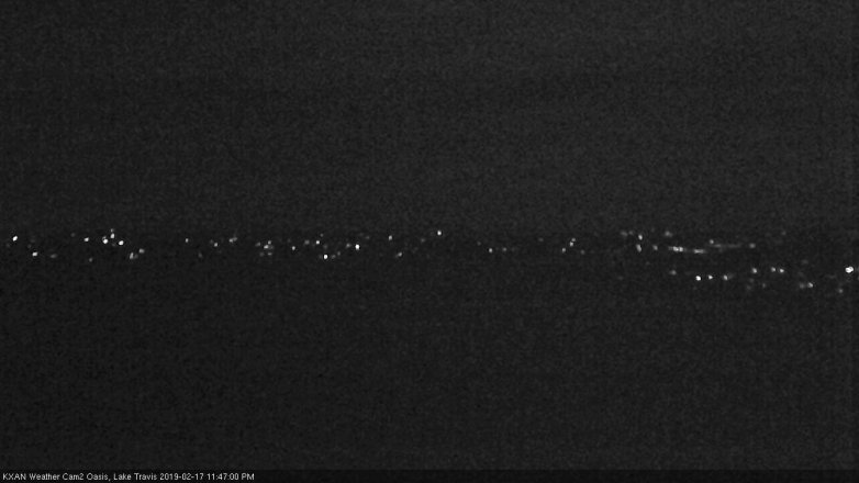 Lake Travis webcam, February 17, 2019 10:50 PM CT