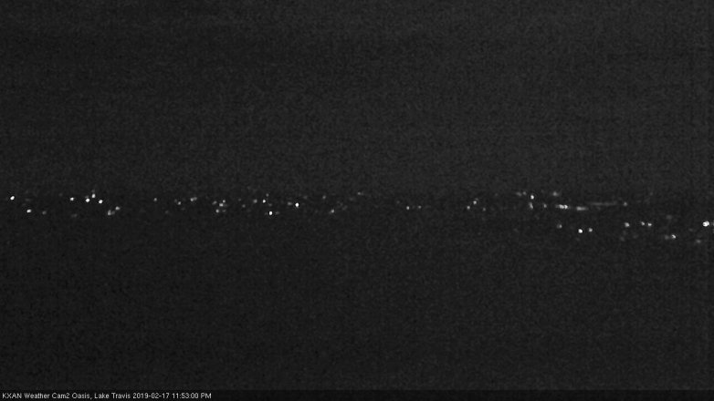 Lake Travis webcam, February 17, 2019 10:55 PM CT