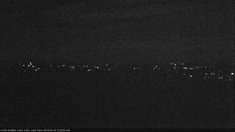 Lake Travis webcam, February 17, 2019 11:10 PM CT