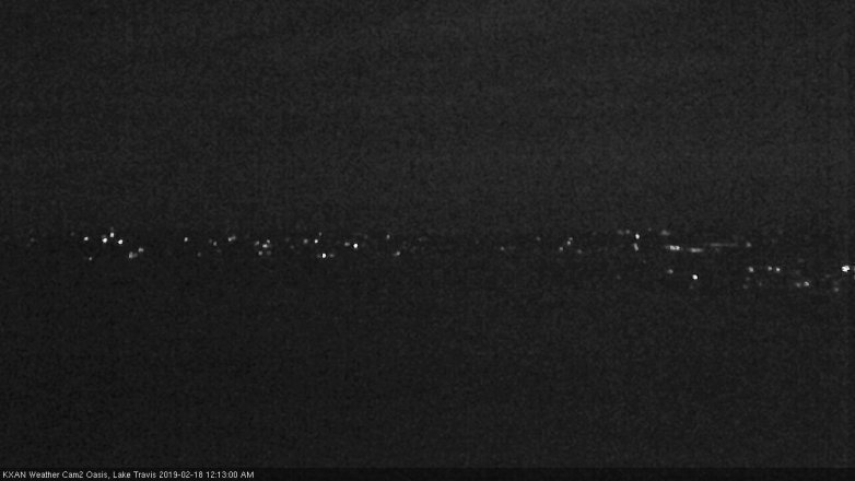 Lake Travis webcam, February 17, 2019 11:15 PM CT