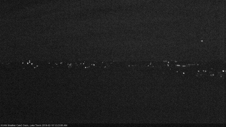 Lake Travis webcam, February 17, 2019 11:25 PM CT