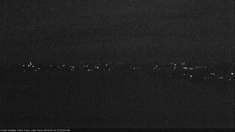 Lake Travis webcam, February 17, 2019 11:55 PM CT