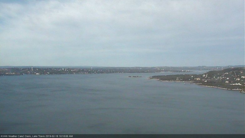 Lake Travis webcam, February 18, 2019 9:20 AM CT