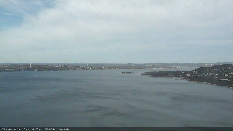 Lake Travis webcam, February 18, 2019 9:30 AM CT
