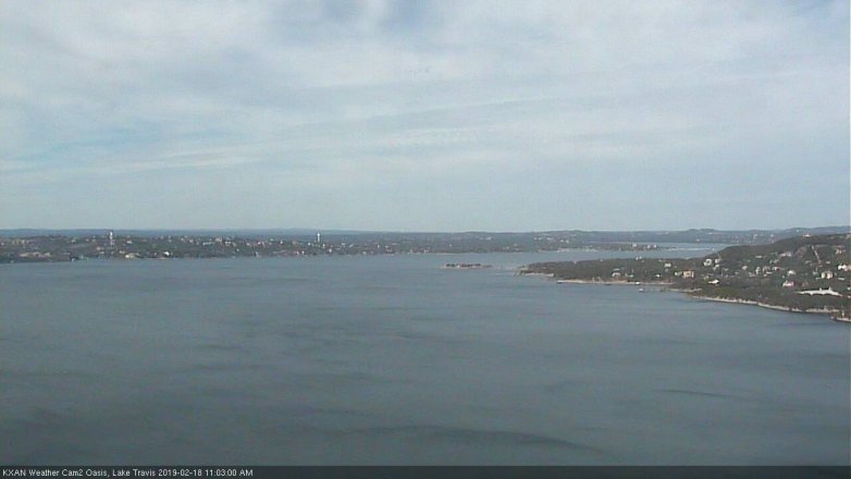 Lake Travis webcam, February 18, 2019 10:05 AM CT
