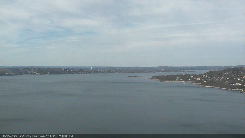 Lake Travis webcam, February 18, 2019 10:10 AM CT