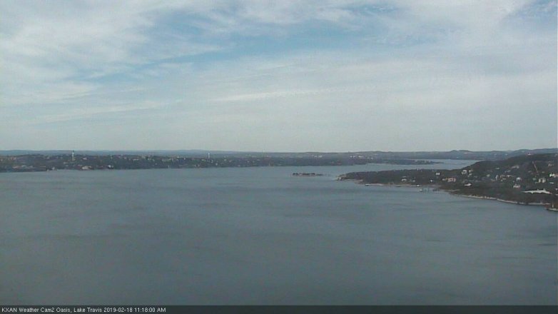 Lake Travis webcam, February 18, 2019 10:20 AM CT