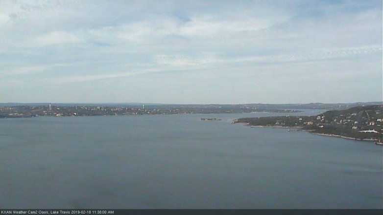 Lake Travis webcam, February 18, 2019 10:40 AM CT