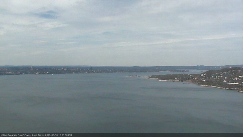 Lake Travis webcam, February 18, 2019 11:05 AM CT