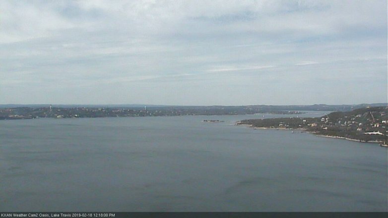 Lake Travis webcam, February 18, 2019 11:20 AM CT