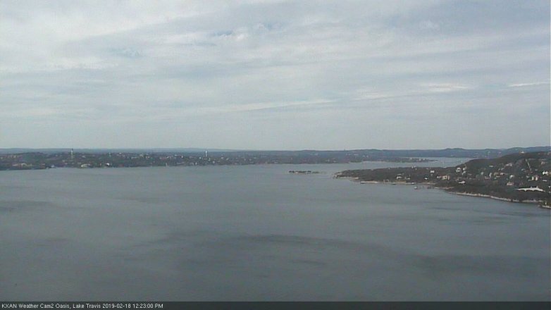 Lake Travis webcam, February 18, 2019 11:25 AM CT